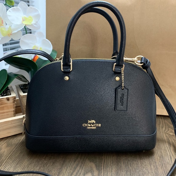 coach mini sierra satchel black